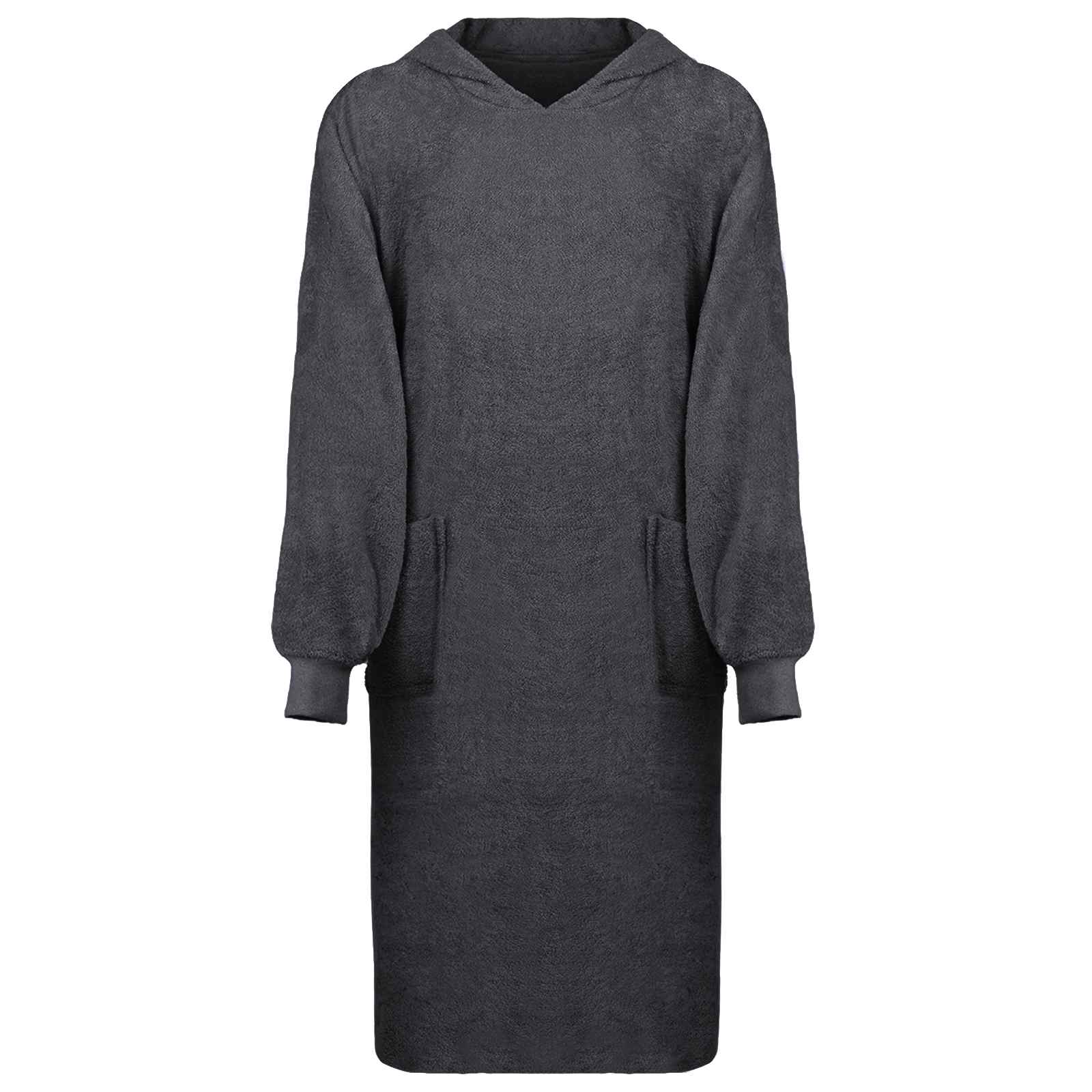 Deken hoodie KINN Antraciet XL Katoen