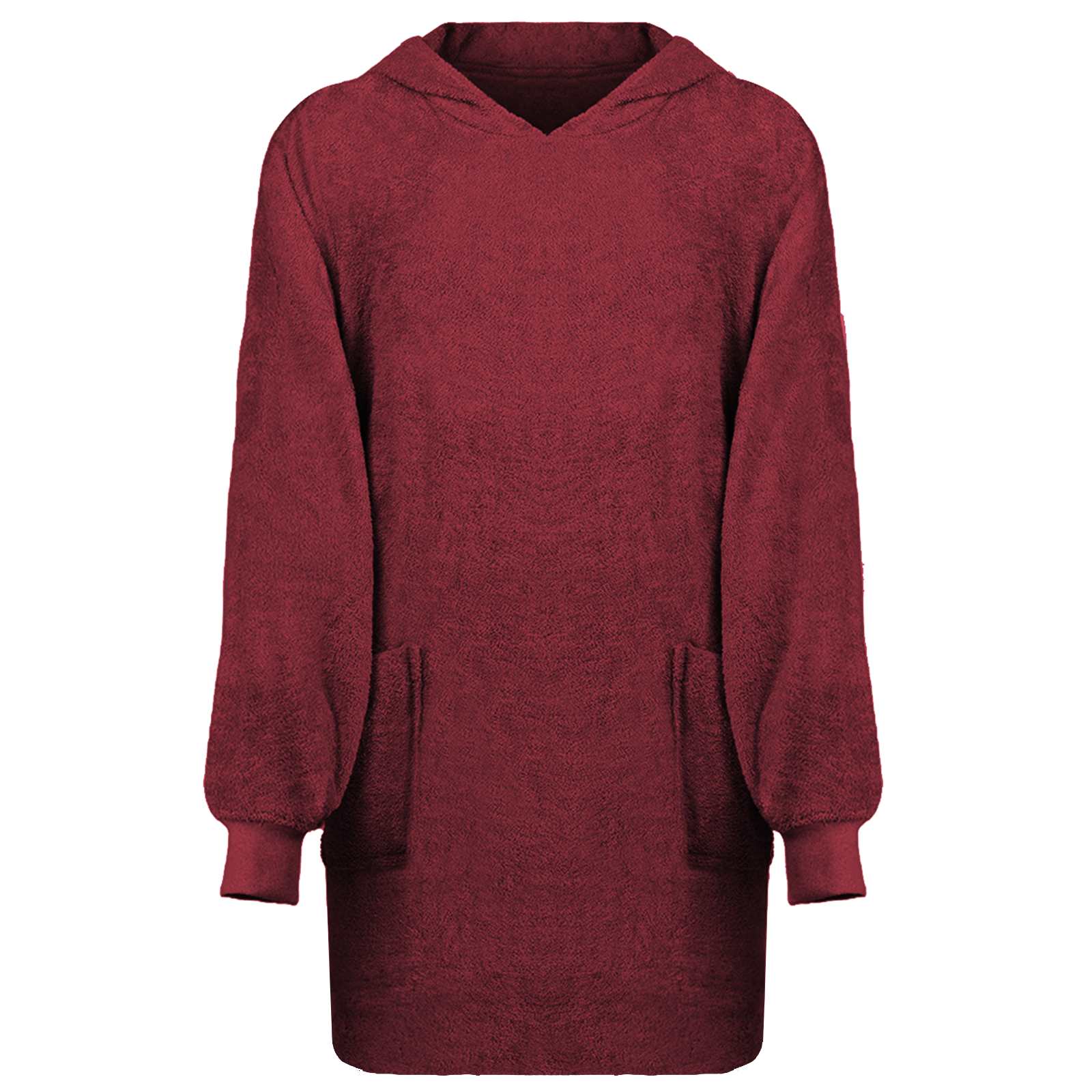 Deken hoodie KINN Rood L Katoen