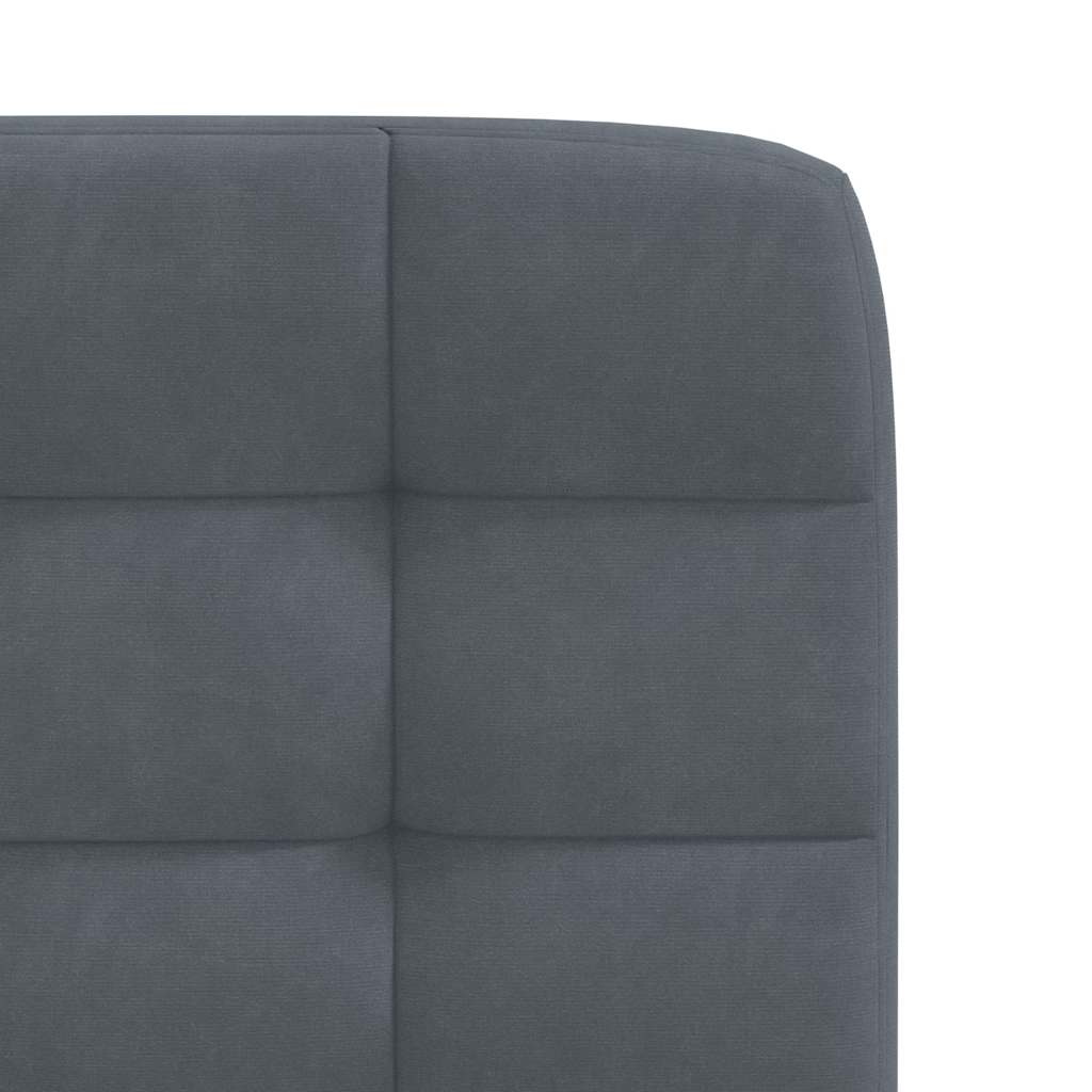 Eetkamerstoelen 2 st fluweel donkergrijs – afbeelding 7