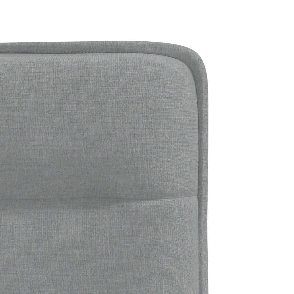 Eetkamerstoelen 2 st stof lichtgrijs – afbeelding 7