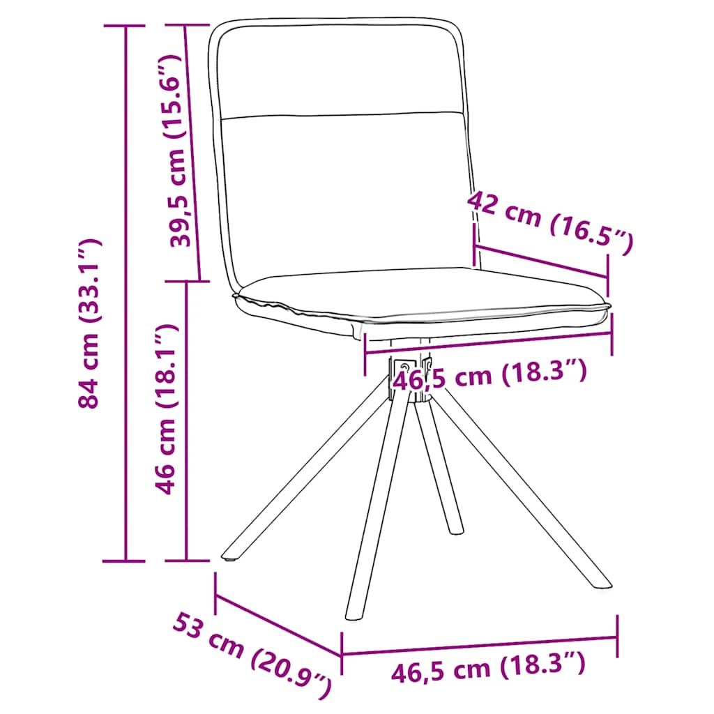 Eetkamerstoelen 2 st stof lichtgrijs – afbeelding 9