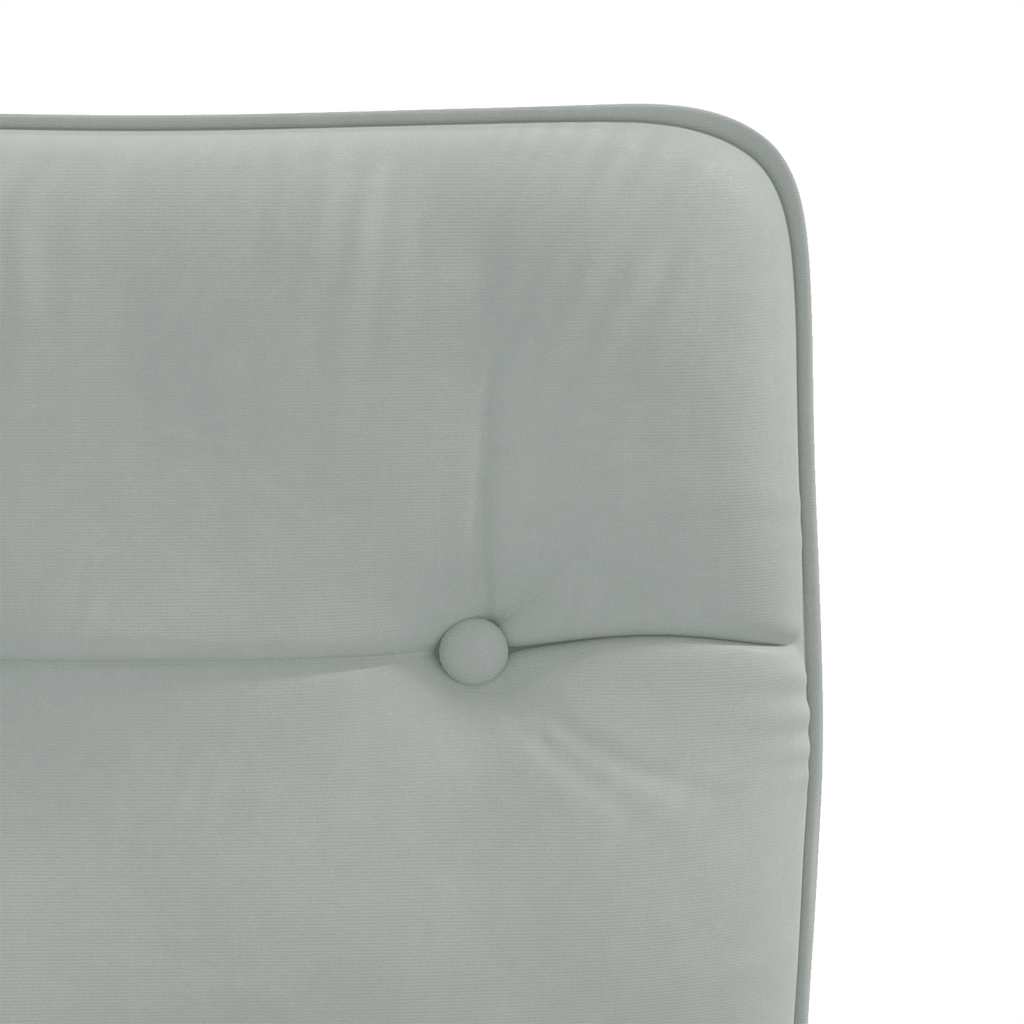 Eetkamerstoelen 2 st fluweel lichtgrijs – afbeelding 7