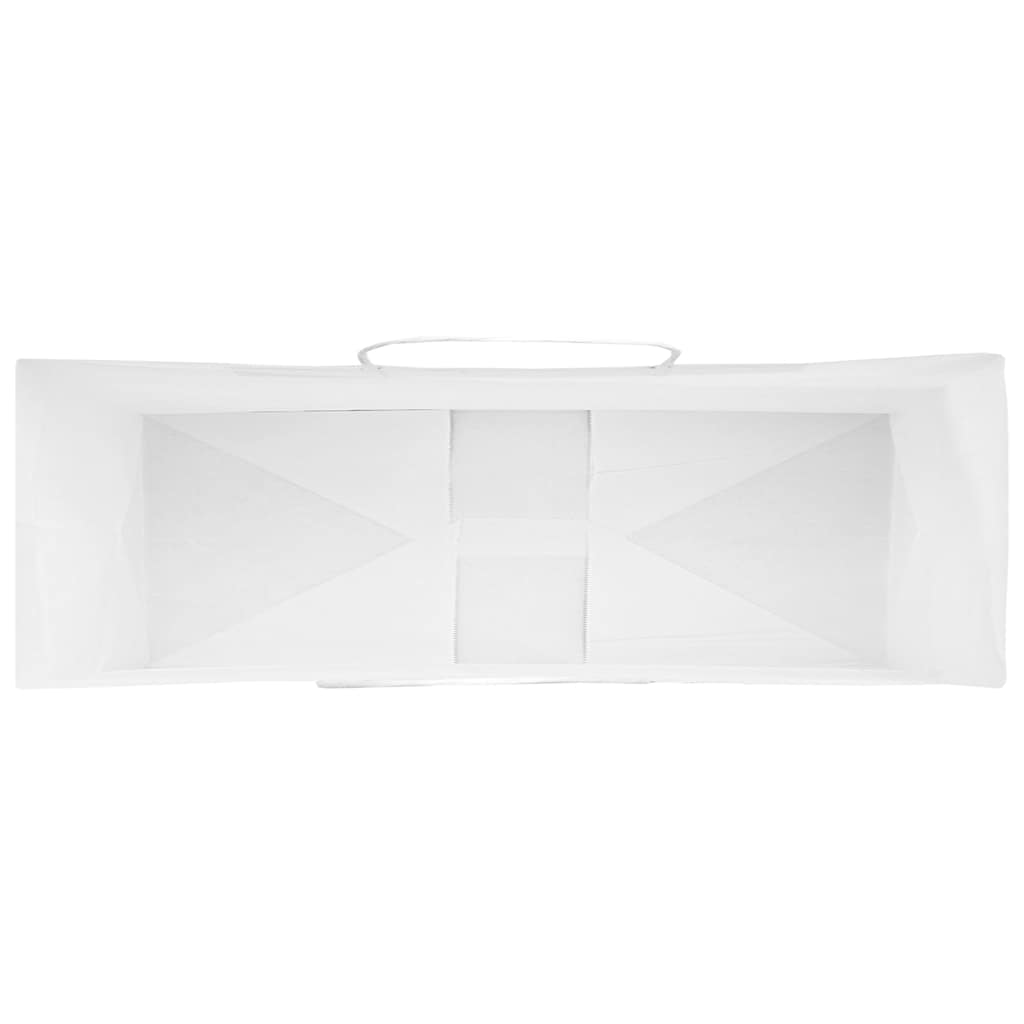 Papieren zakken 50 st met hengsels 32x12x42 cm wit – afbeelding 8
