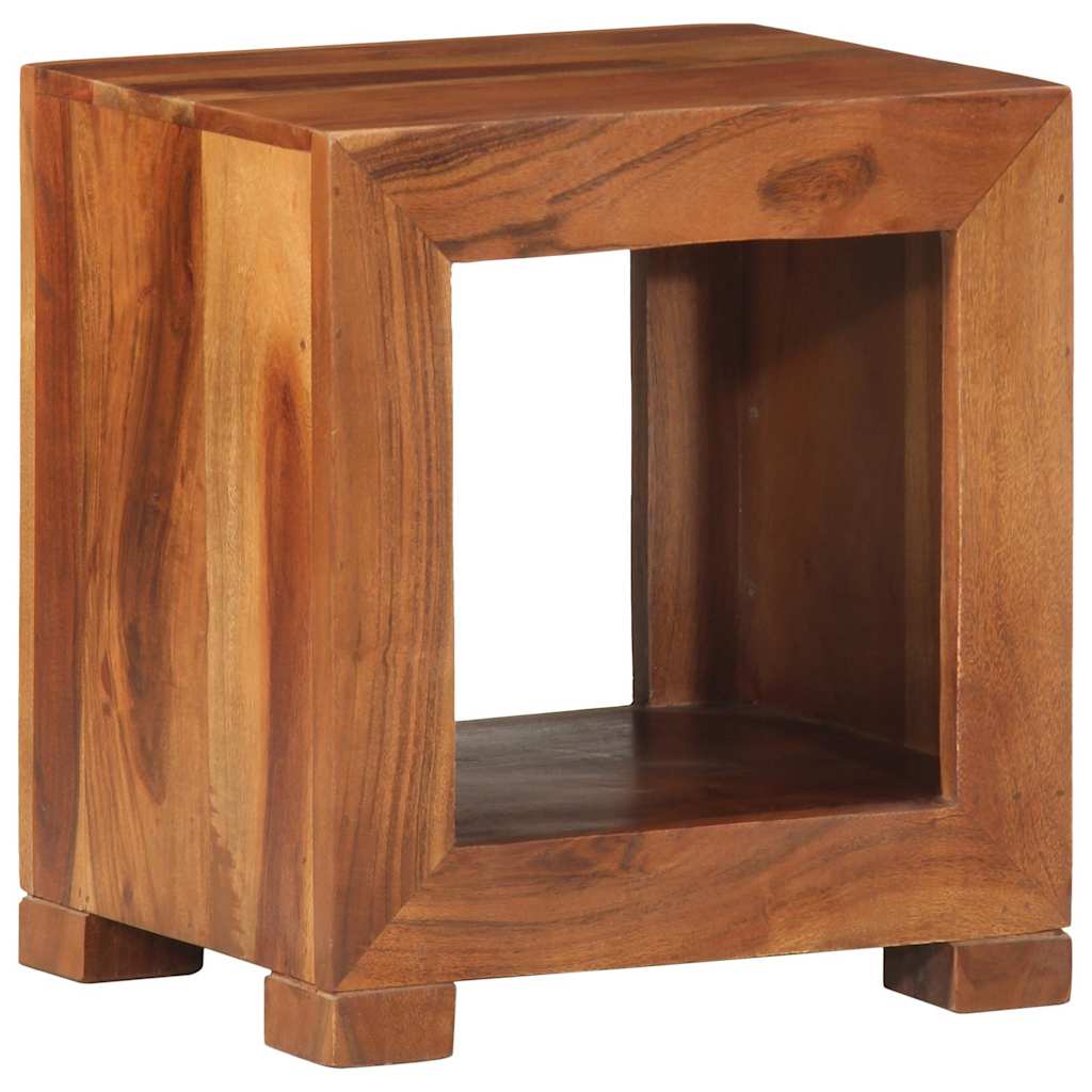 Bijzettafel 37x29x40 cm massief acaciahout – afbeelding 1