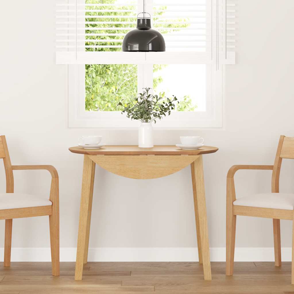 Eettafel massief hout naturel rubber – afbeelding 1