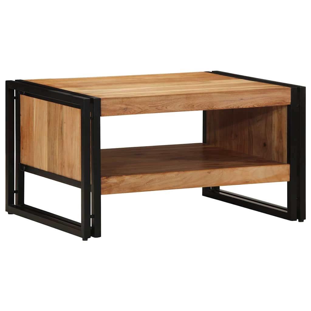 Salontafel 70x50x38 cm massief acaciahout – afbeelding 1