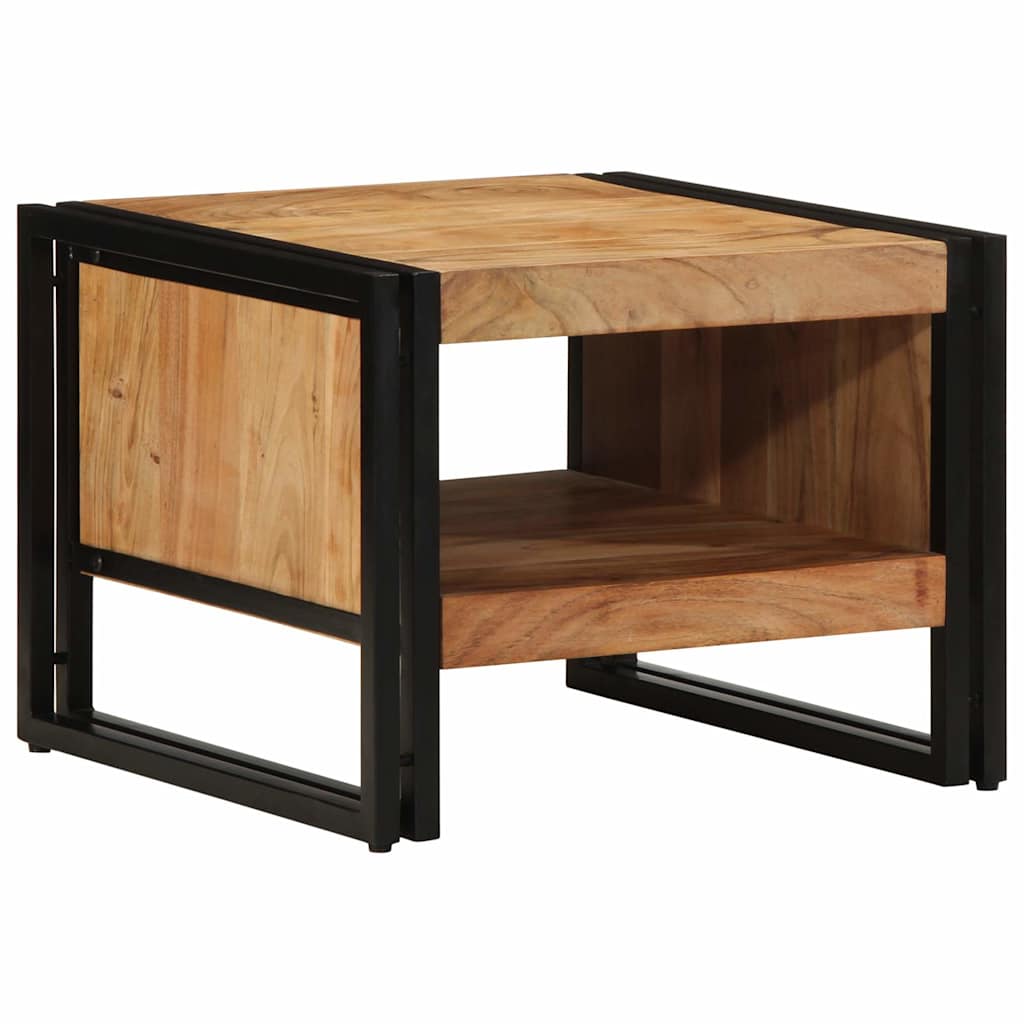 Salontafel 50x50x38 cm massief acaciahout – afbeelding 1