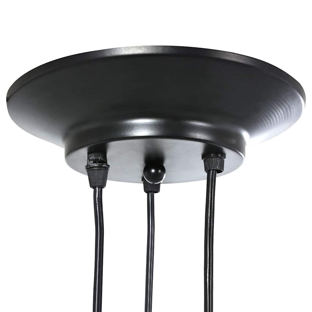 Hanglamp met 3 lamphouders E27 metaal zwart – afbeelding 8