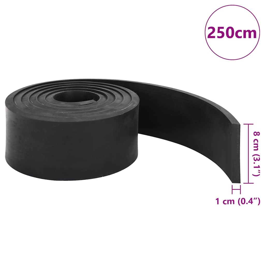 Rubberen rand voor sneeuwploeg 250x8x1 cm zwart – afbeelding 7