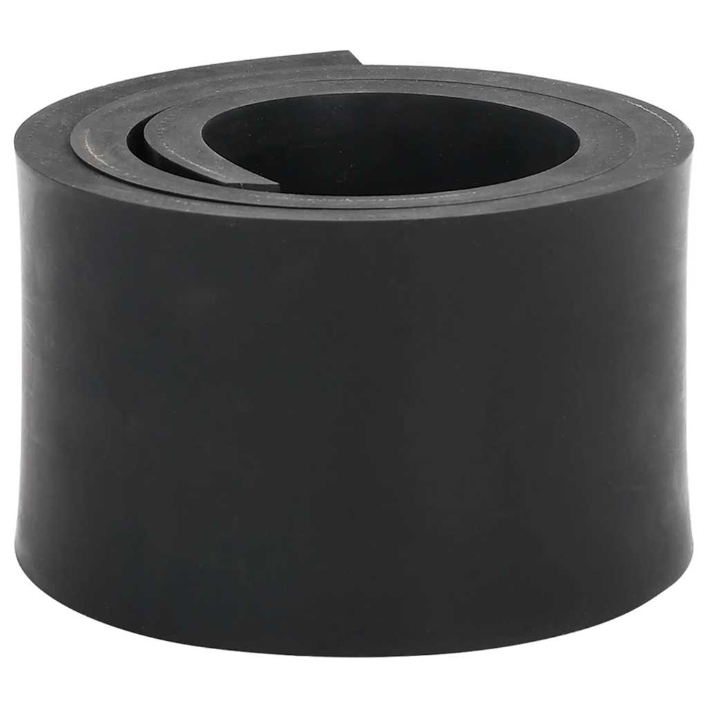 Rubberen rand voor sneeuwploeg 80x10x1 cm zwart