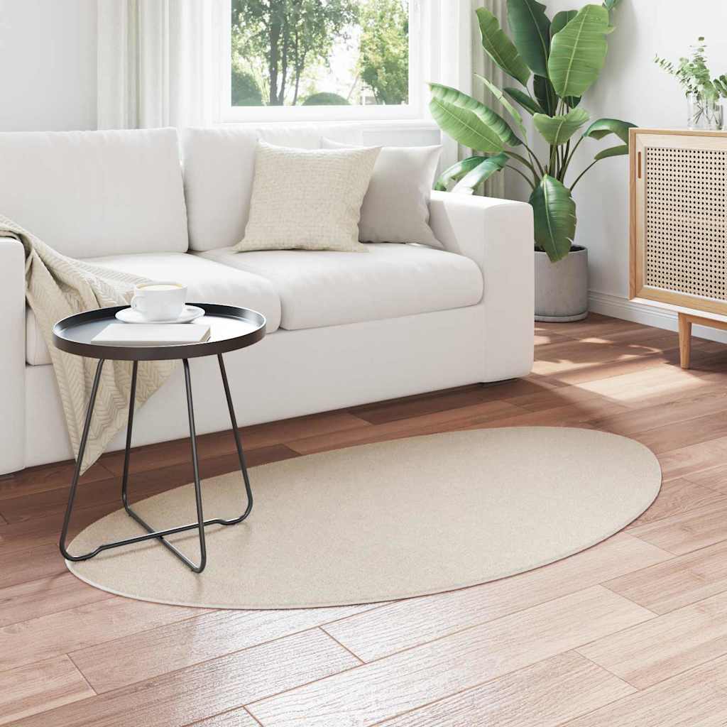 Vloerkleden HUARTE Beige 80 x 150 cm Polyester – afbeelding 3