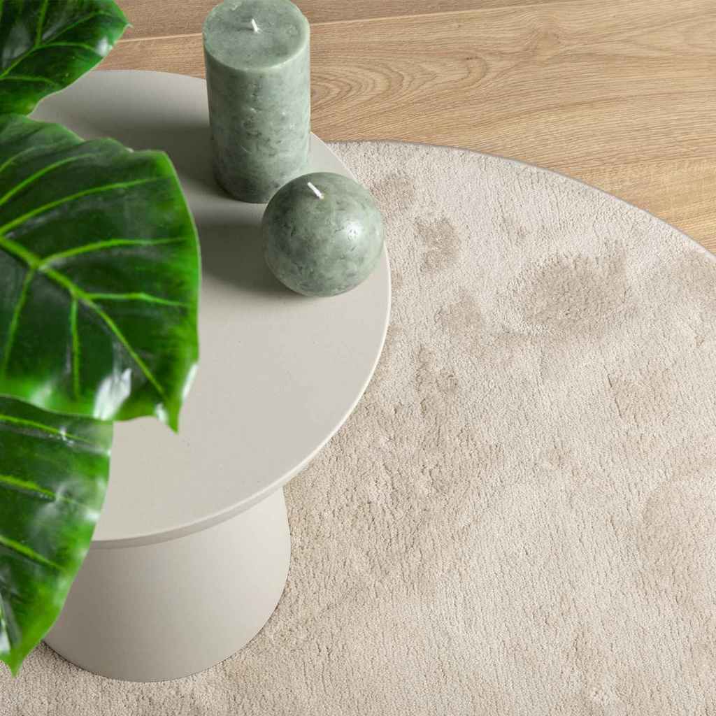 Vloerkleden HUARTE Beige 80 x 150 cm Polyester – afbeelding 5