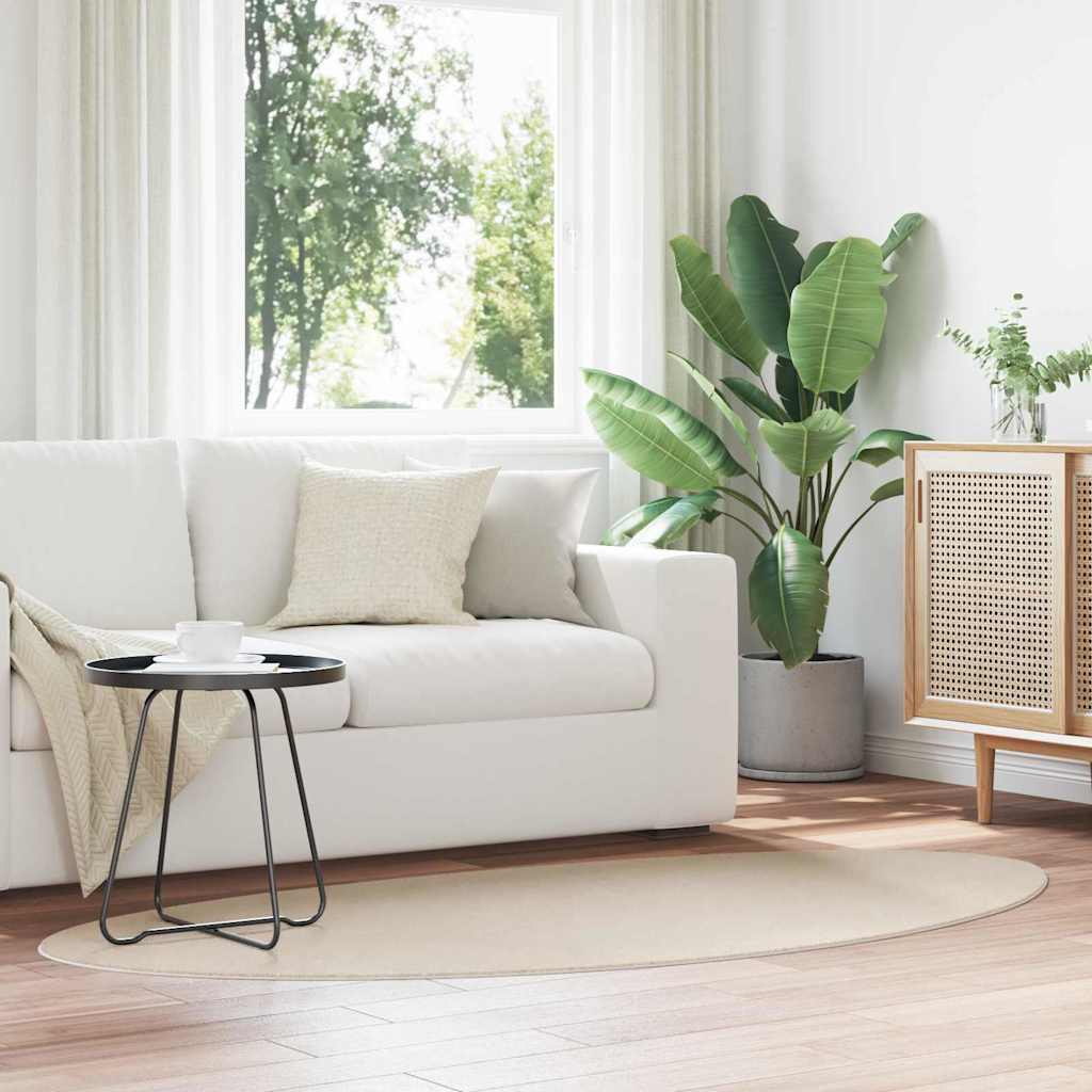Vloerkleden HUARTE Beige 100 x 200 cm Polyester