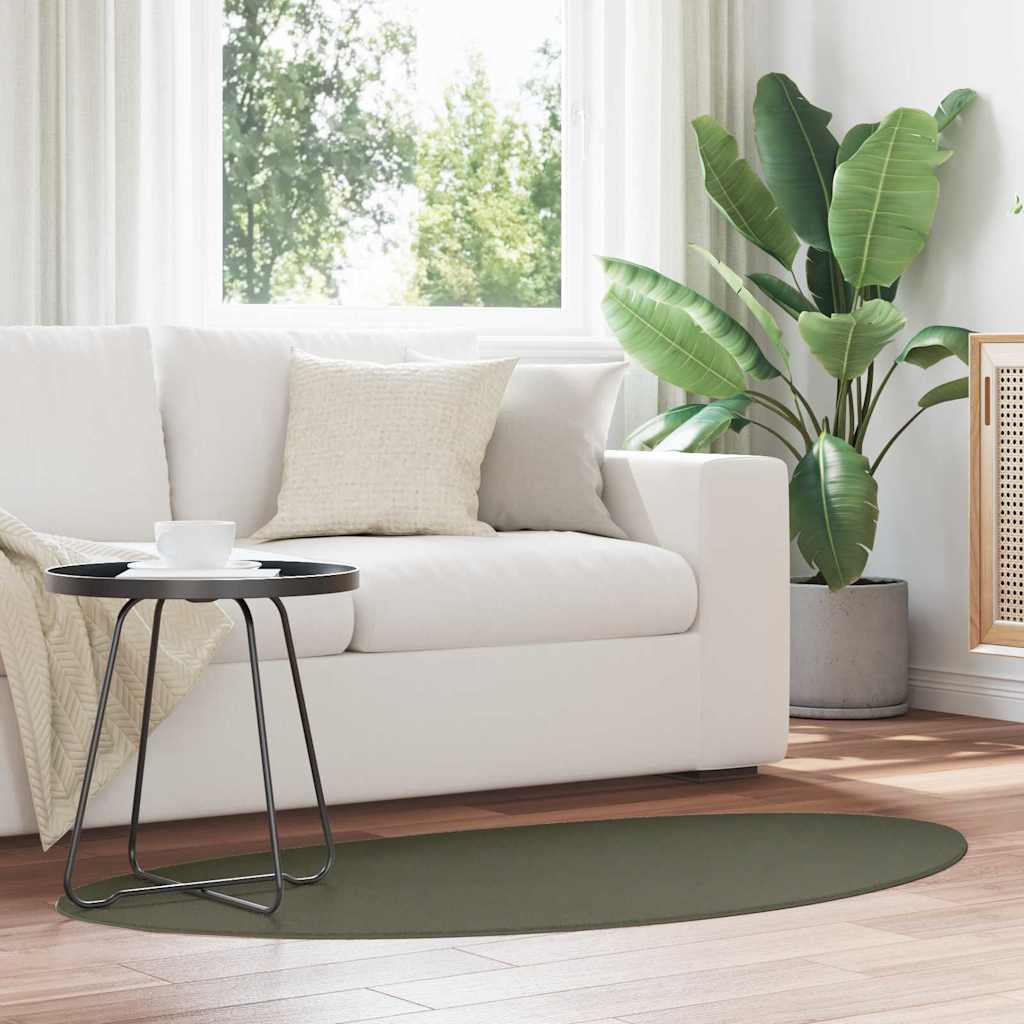Vloerkleden HUARTE Bosgroen 80 x 150 cm Polyester – afbeelding 1