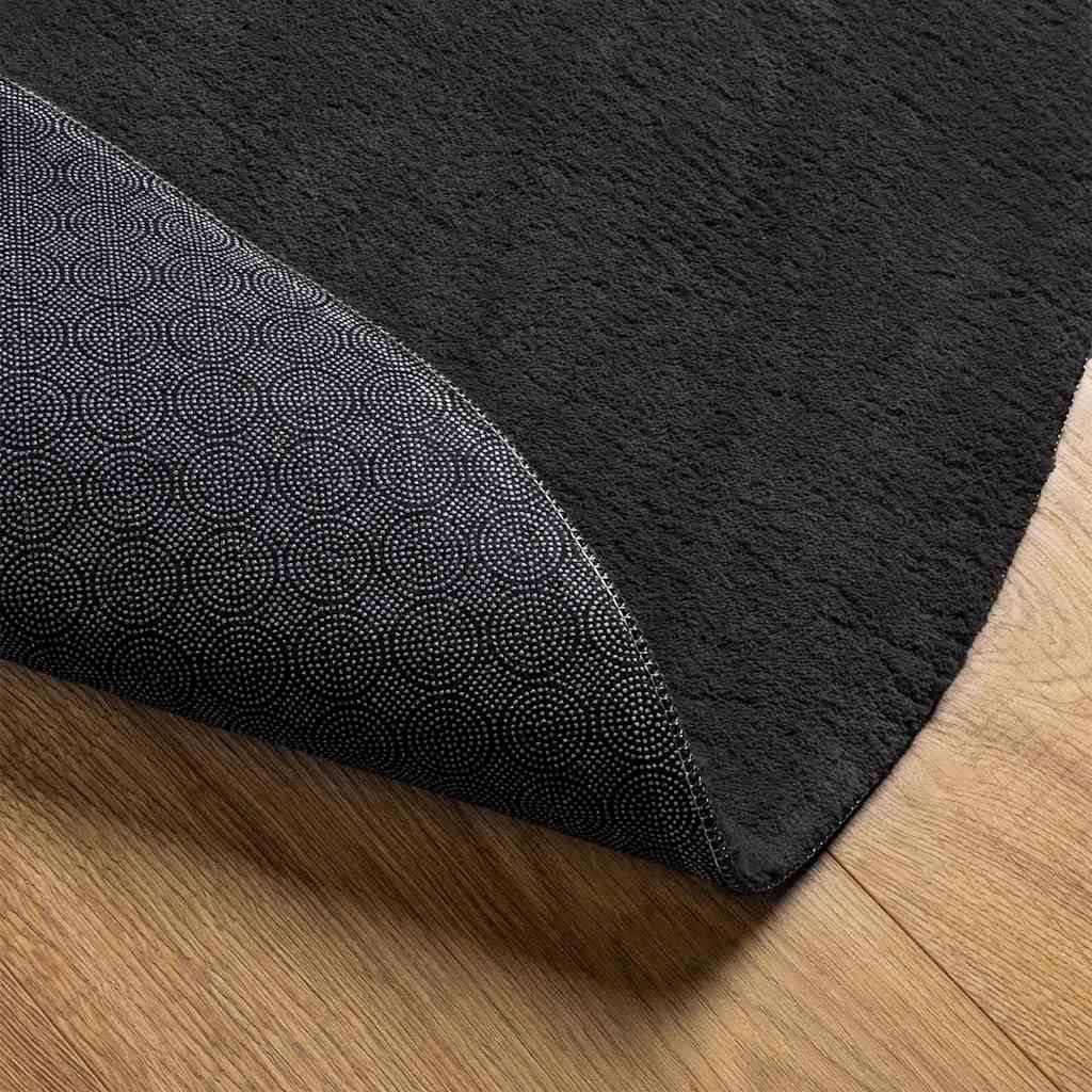 Vloerkleden HUARTE Zwart 80 x 150 cm Polyester – afbeelding 5