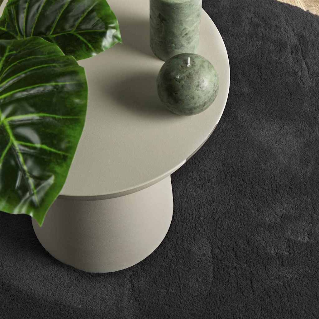Vloerkleden HUARTE Zwart 80 x 150 cm Polyester – afbeelding 6