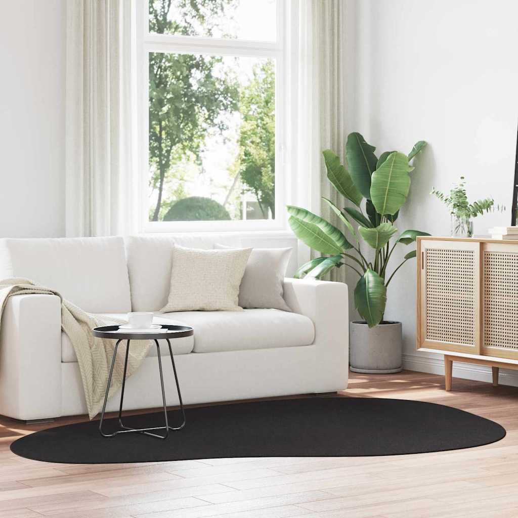 Vloerkleden HUARTE Zwart 160 x 230 cm Polyester