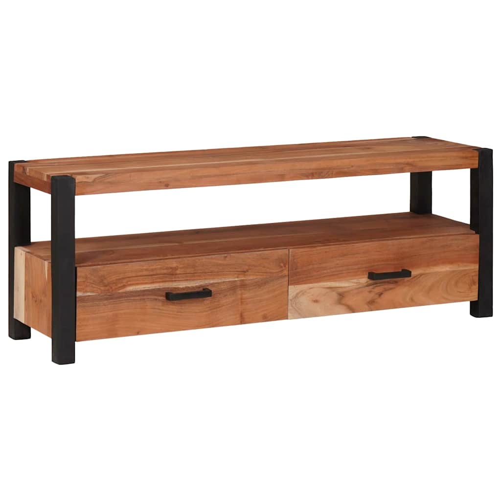 TV-kast met lade Bruin 110 x 30 x 40 cm Massief acaciahout