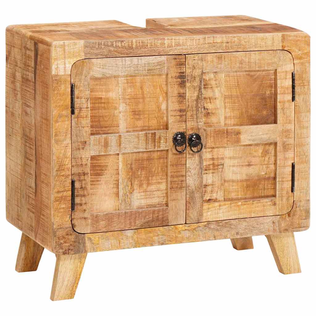 Badkamerkast Bruin Massief mango-hout en samengesteld hout