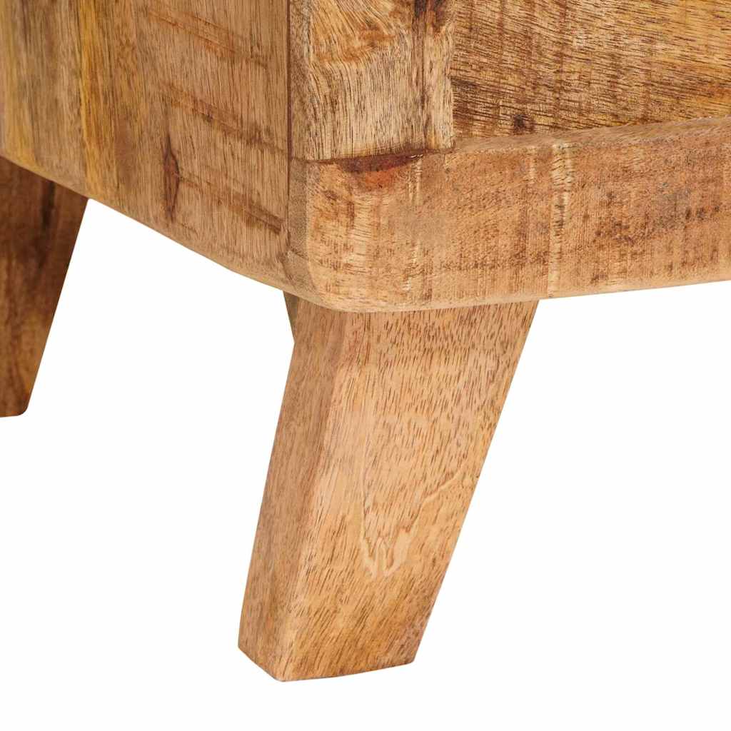 Opbergbox met opslag met slot 70 x 35 x 40 cm massief mangohout – afbeelding 11
