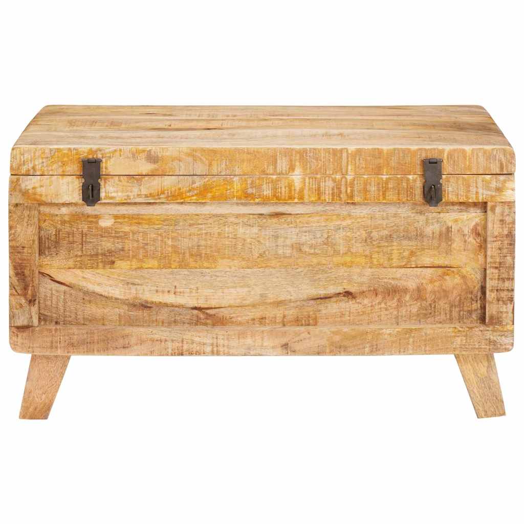 Opbergbox met opslag met slot 70 x 35 x 40 cm massief mangohout – afbeelding 5