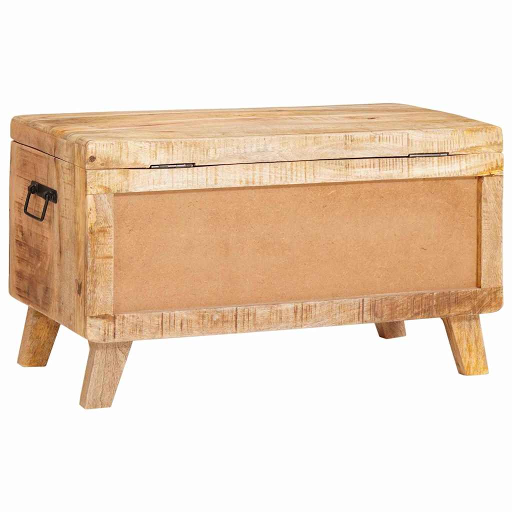 Opbergbox met opslag met slot 70 x 35 x 40 cm massief mangohout – afbeelding 7