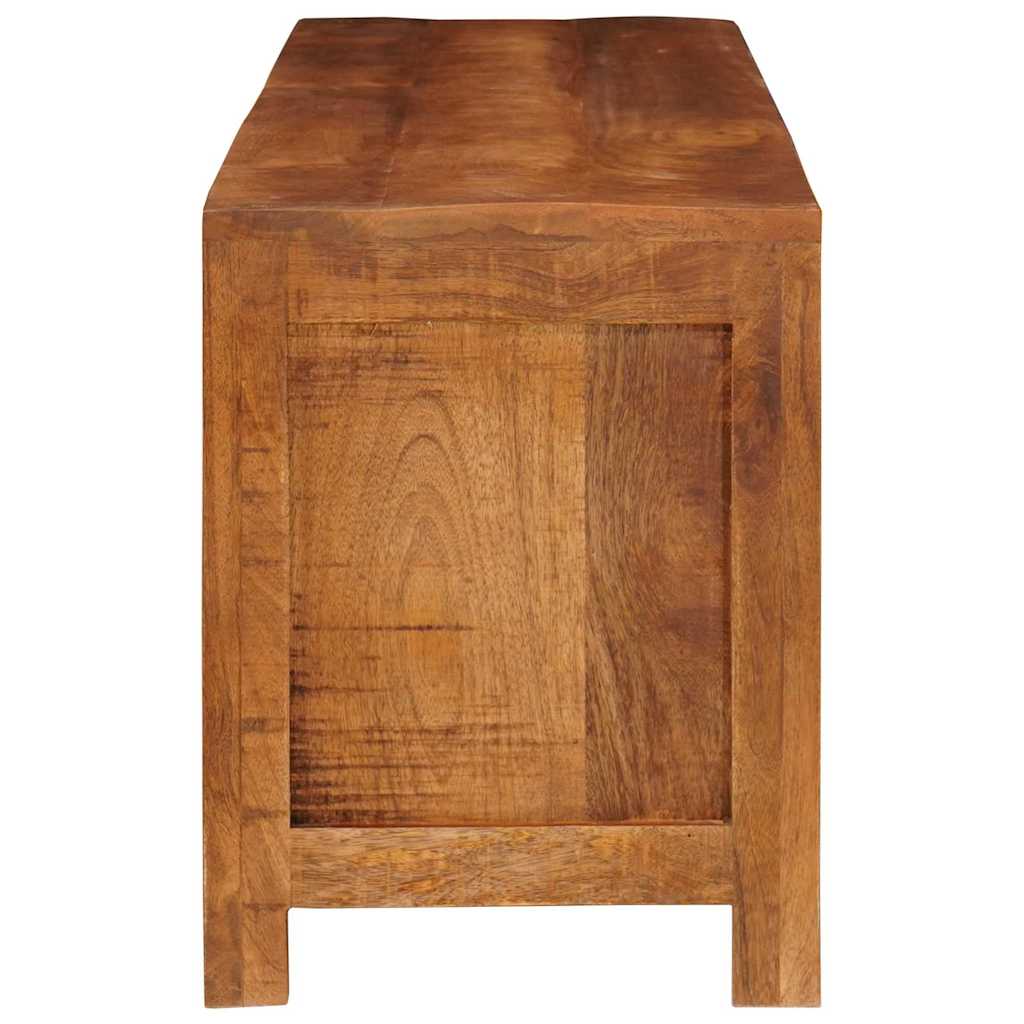 TV-kast met plank Bruin 110 x 30 x 40 cm massief mangohout – afbeelding 6