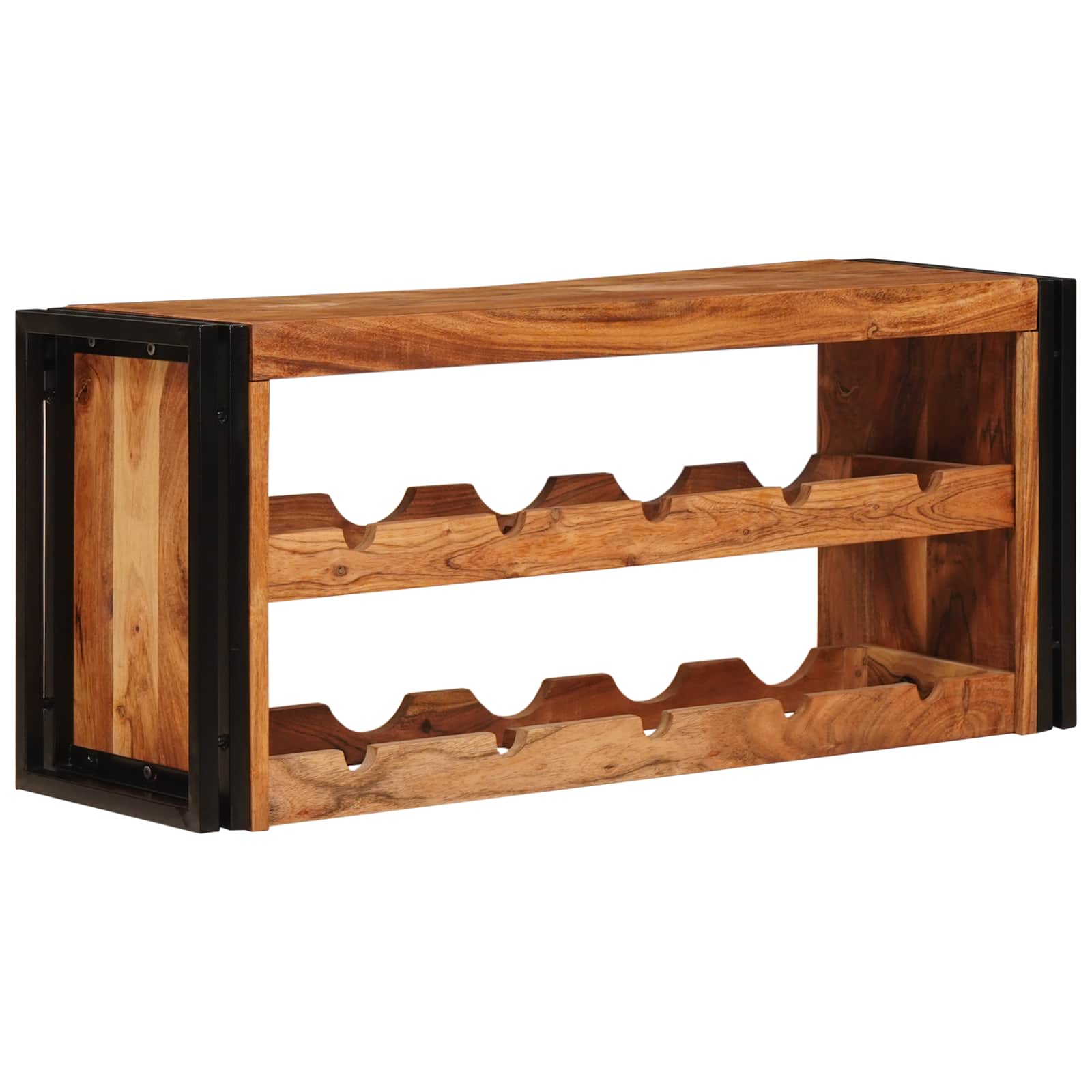 Wijnrek Bruin 100 x 45 x 33 cm Massief Acaciahout