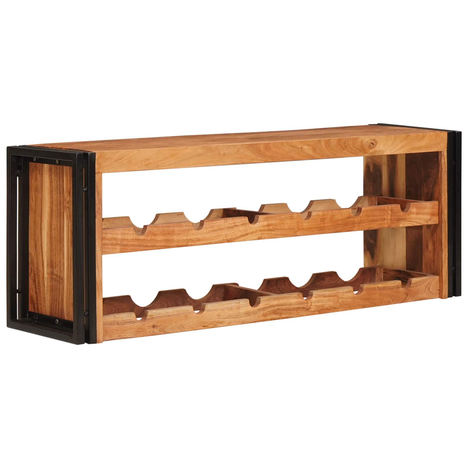 Wijnrek Bruin 120 x 45 x 33 cm Massief Acaciahout
