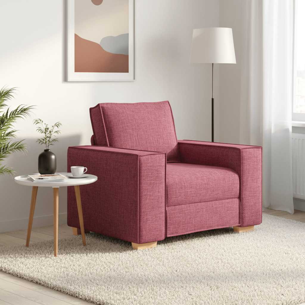 Sofa Stoel Wijnrood 100x78x84 cm Stof