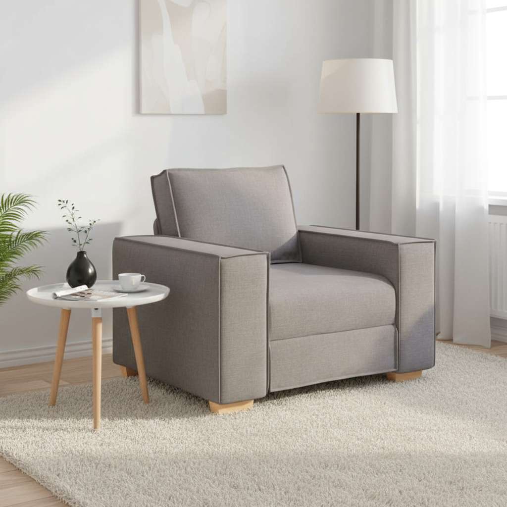 Sofa Stoel Taupe 100x78x84 cm Stof
