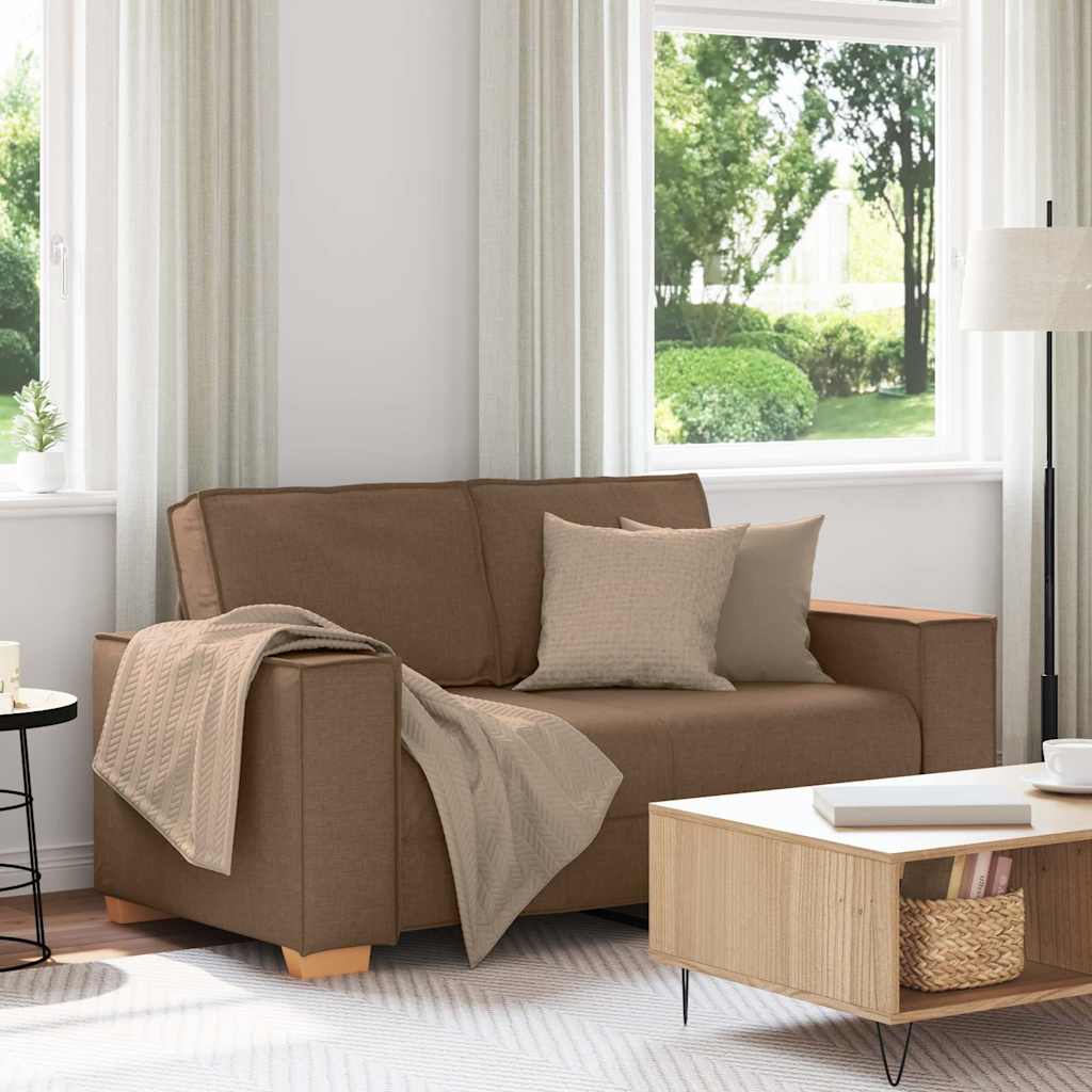 2-zitsbank Bruin 160x78x84 cm Stof