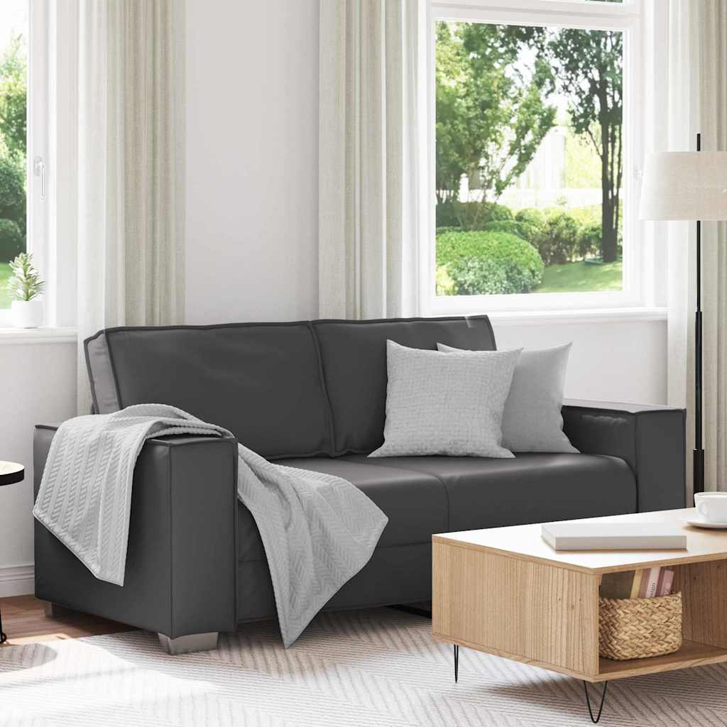 Loveseat Grijs 180 cm Nep Leer