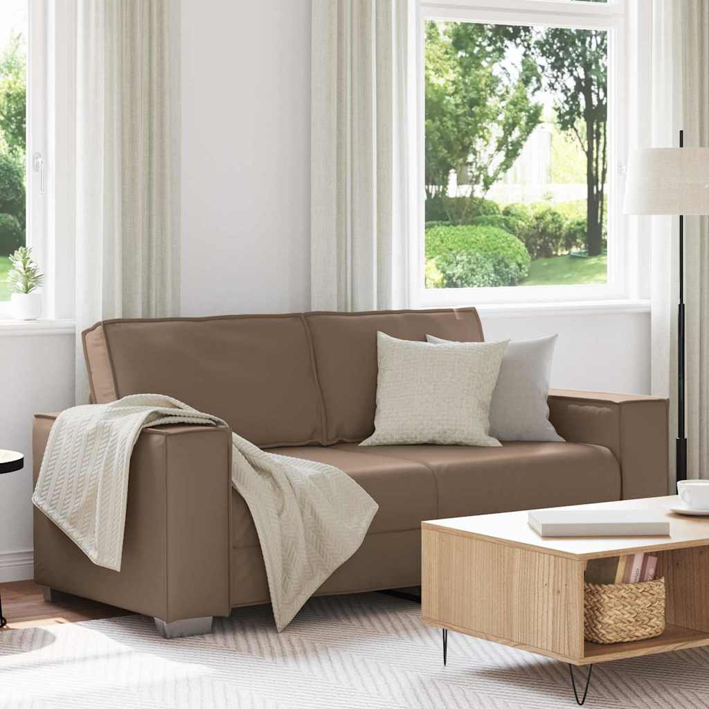 Loveseat Cappuccino 180 cm Nep Leer