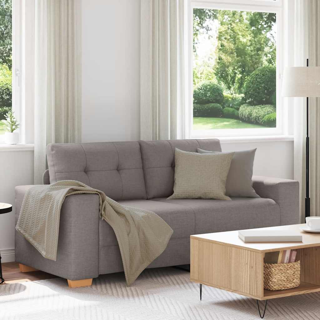 Loveseat Bank Taupe 180x77x82 cm Stof