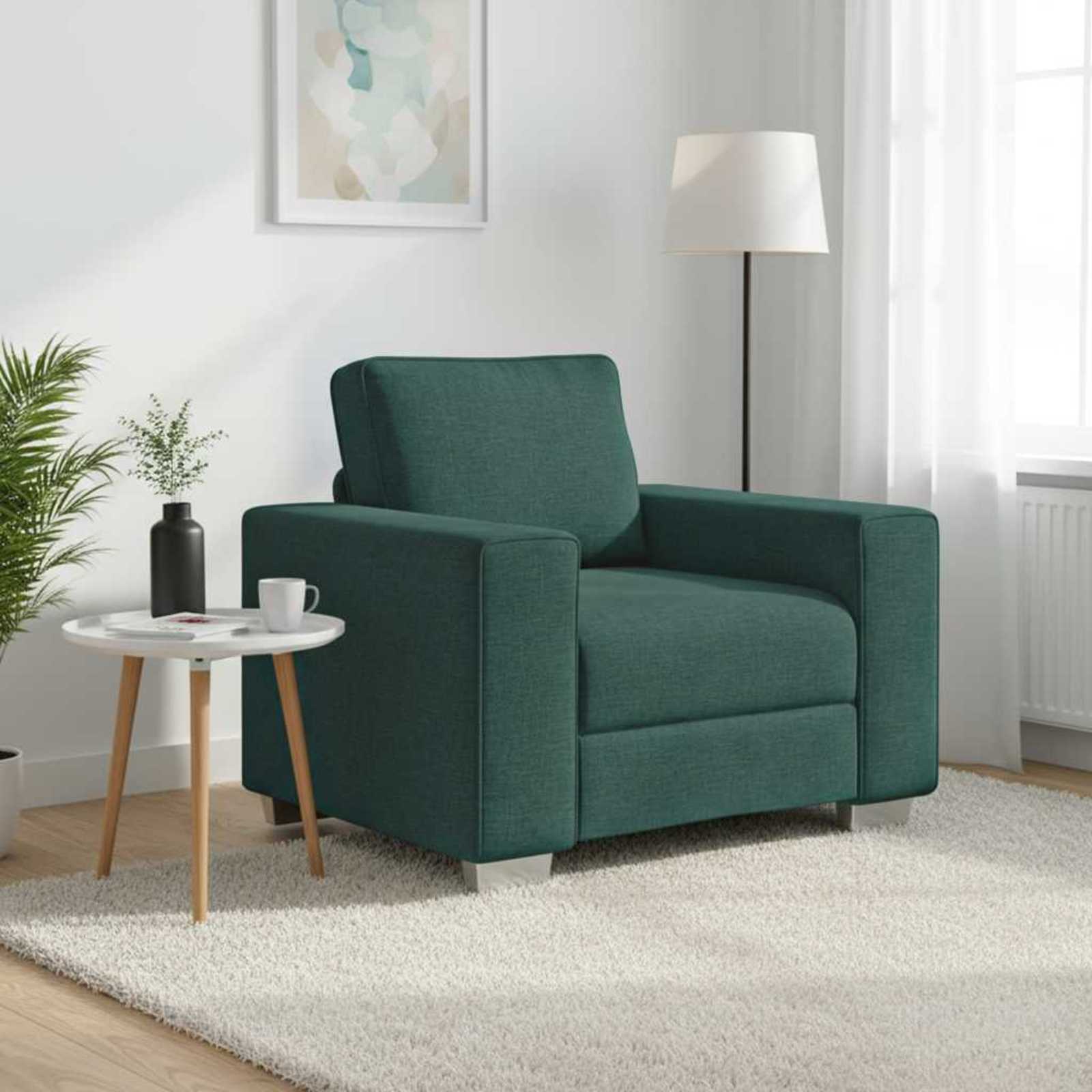 Sofa Stoel Donkergroen 100 cm Stof