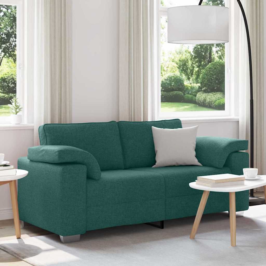 Loveseat Donkergroen 180 cm Stof – afbeelding 1