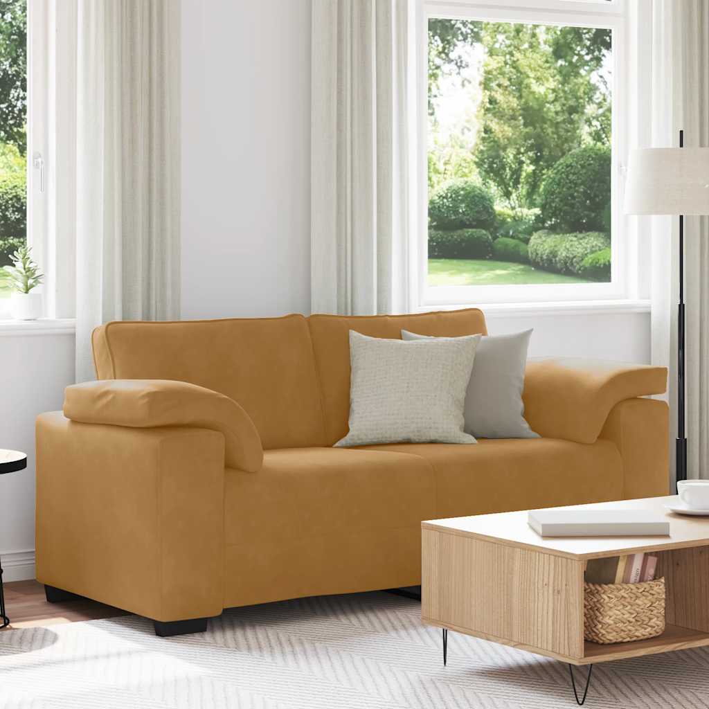 Loveseat Sofa Bruin 180x77x82 cm Fluweel
