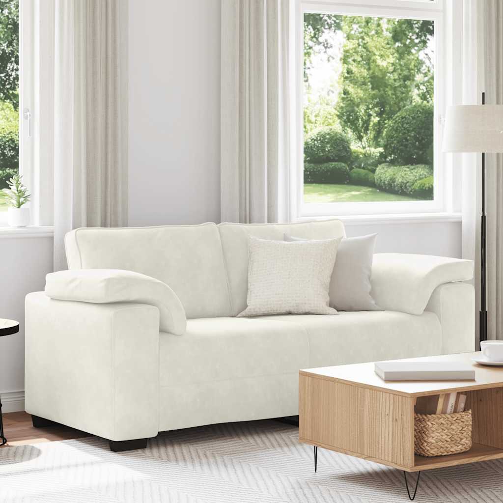 Loveseat Sofa Crème 180x77x82 cm Fluweel