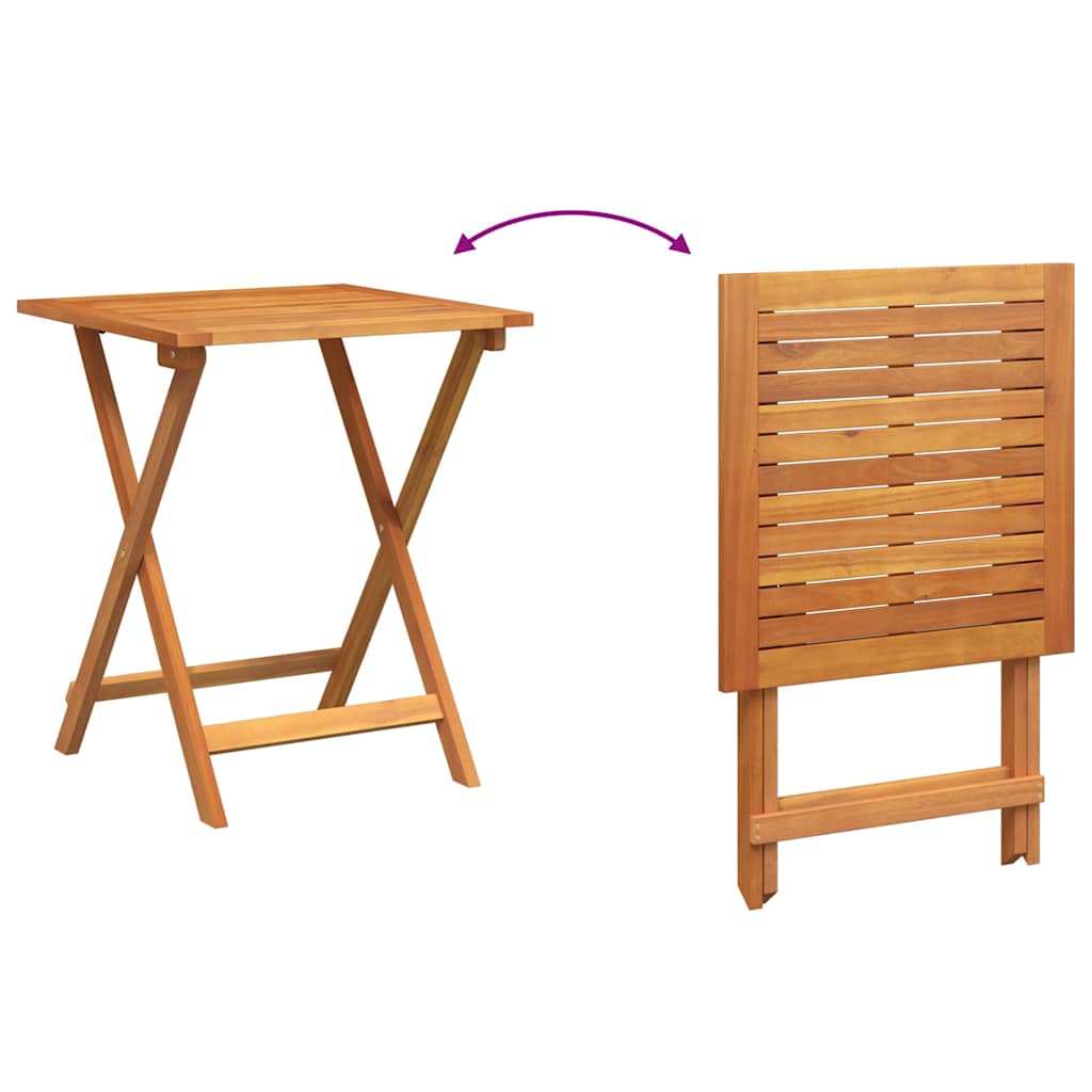 Bistroset met kussen 3 pcs Olie naturel Massief Acaciahout – afbeelding 10