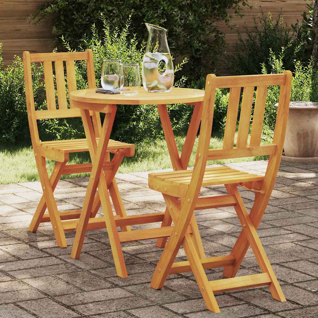 Bistroset 3 pcs Olie naturel Massief Acaciahout – afbeelding 1