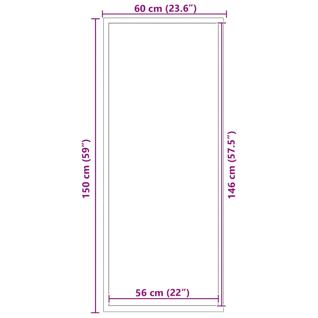 Deurmat 60x150 cm zwart – afbeelding 7