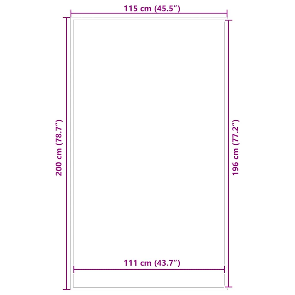 Deurmat 115x200 cm zwart – afbeelding 7