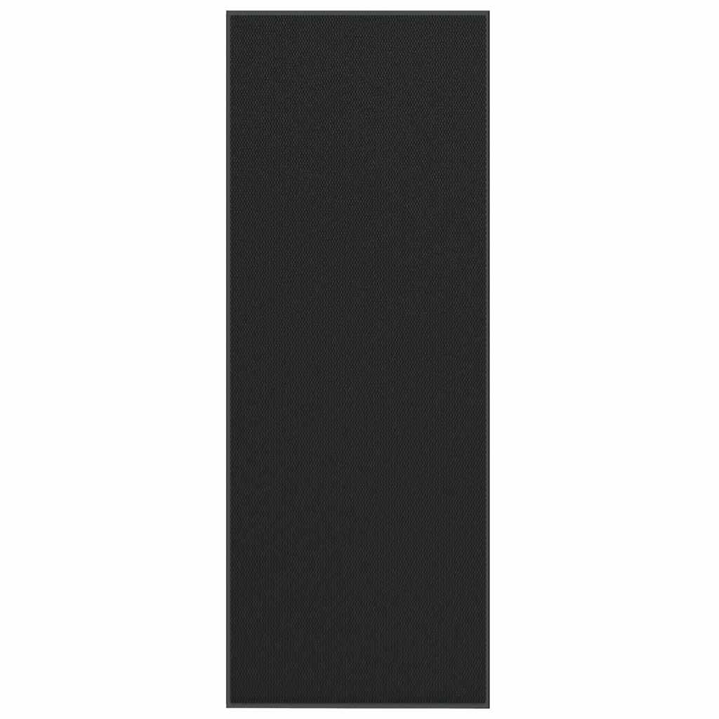 Deurmat 115x300 cm zwart