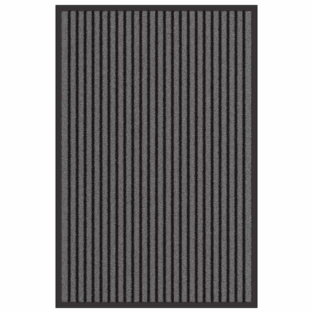 Deurmat Zwart 60 x 90 cm Polypropyleen – afbeelding 2