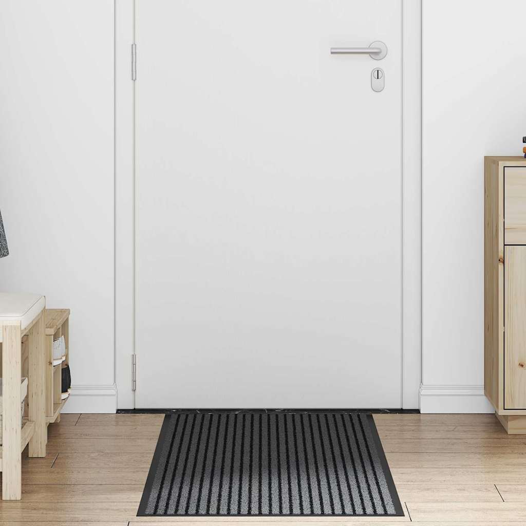 Deurmat Zwart 60 x 150 cm Polypropyleen – afbeelding 1