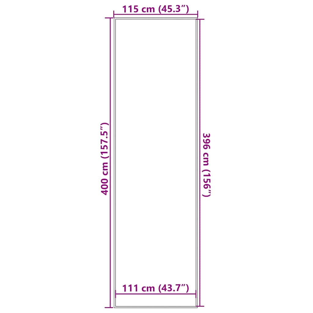 Deurmat 115x400 cm zwart – afbeelding 7