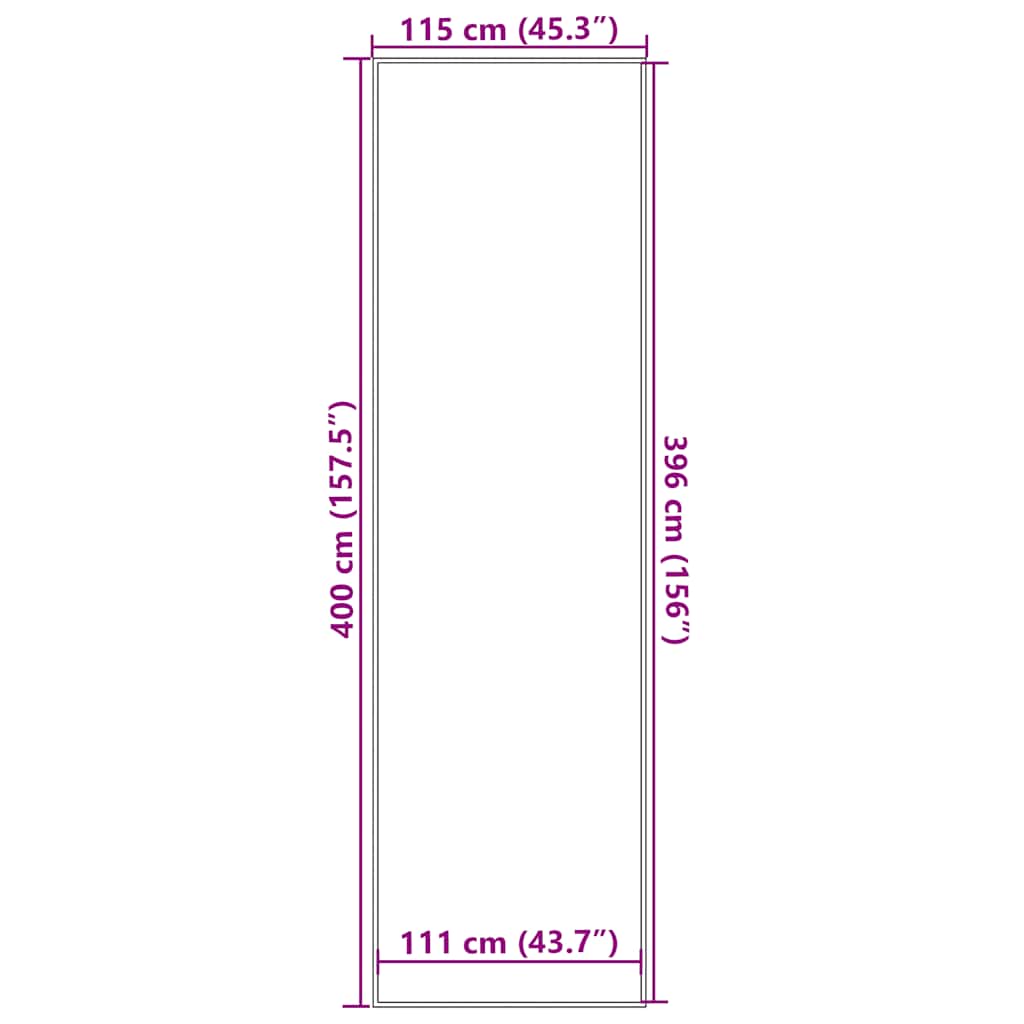 Deurmat 115x300 cm antracietkleurig – afbeelding 7