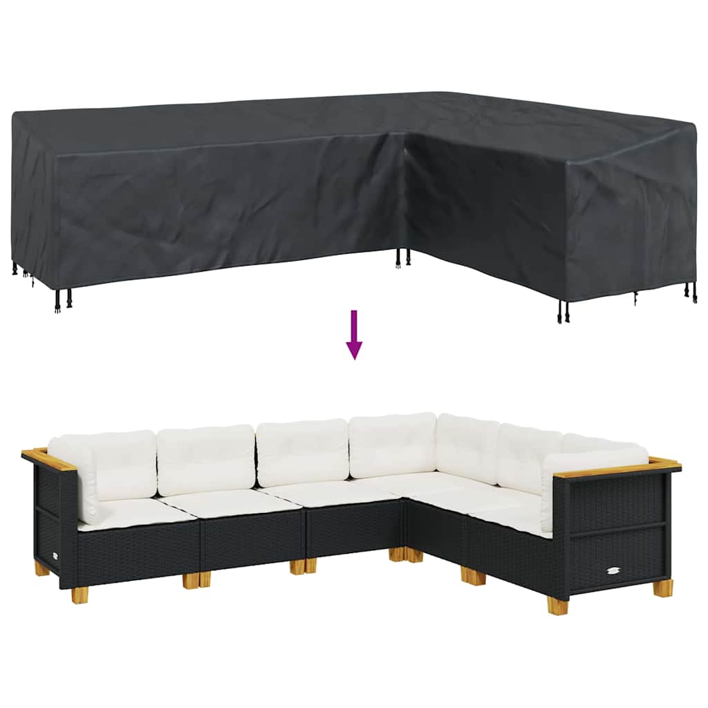 Meubelhoes Zwart 286 x 222 x 80 cm – afbeelding 9