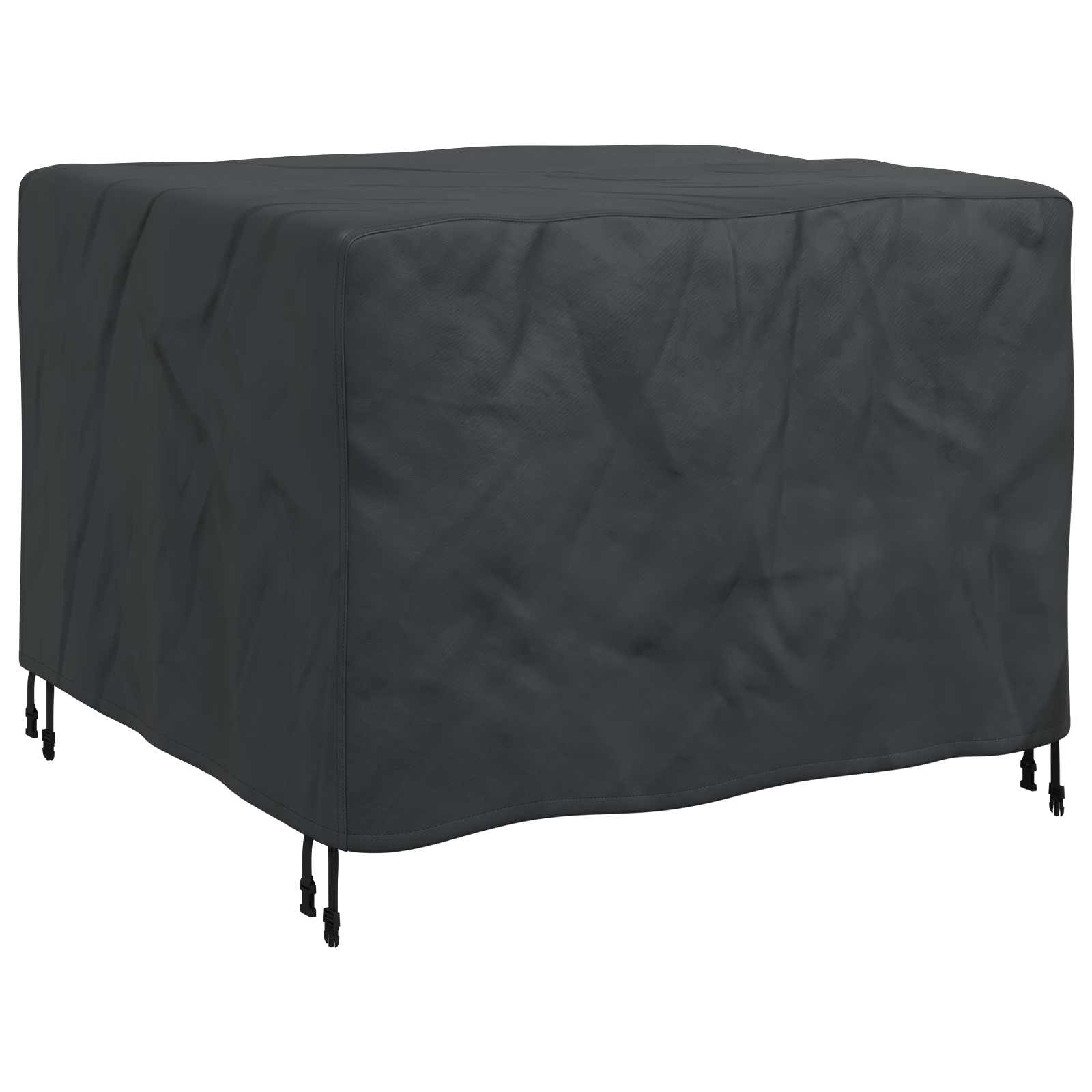 Meubelhoes Effen Zwart 113 x 113 x 73 cm 420D – afbeelding 2